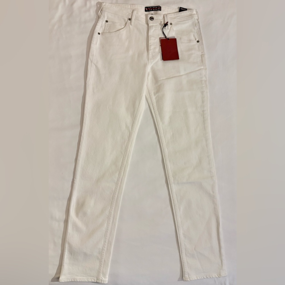 Vayder White Jeans Men's Size 30 Tapered Slim Stretch Denim Y2K NWT $385 MSRP